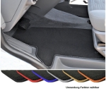 Velor premium floor mats for VW T6 / T6.1 - 2-piece high-pile velor ANTHRACITE